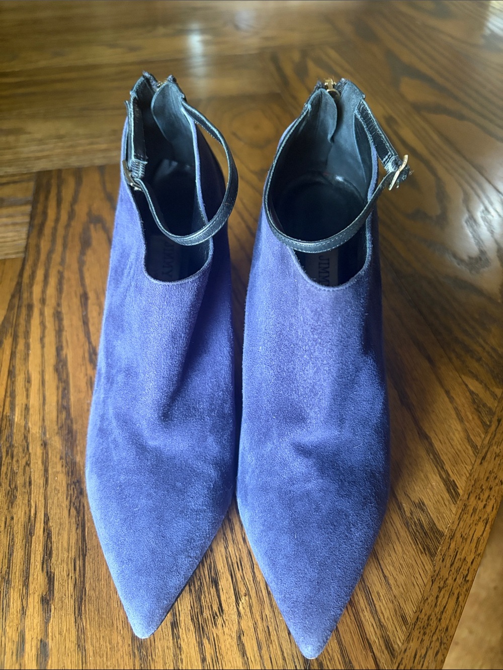 Jimmy Choo Ankle Boots in navy Suede